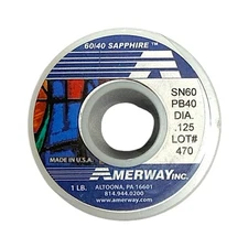 Amerway solder 60/40 for stained glass  1 LB Roll 