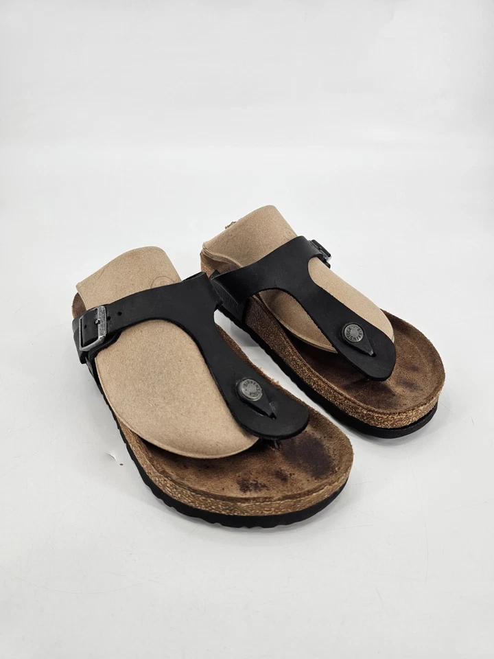 Birkenstock Gizeh Black Thong Sandals Women's Size 38 Women's 7 Men's 5 - Image 3 of 4