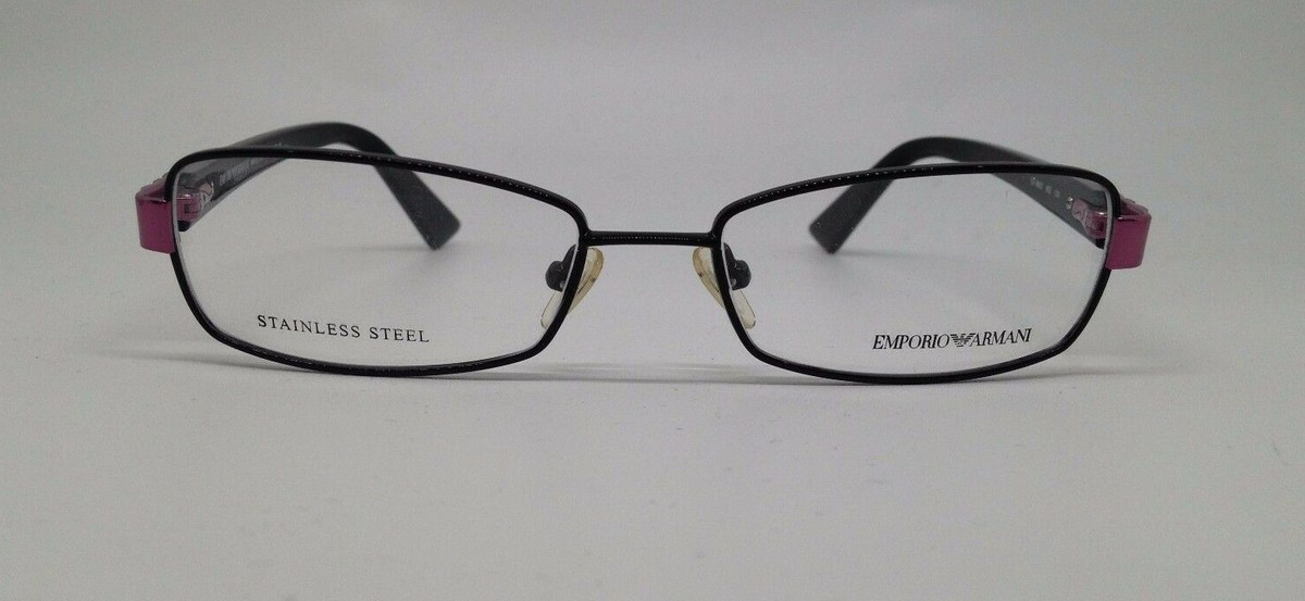 Emporio Armani EA 9662 Black And Purple 65Z Metal Eyeglasses Emporio Armani EA 9662 Black And Purple 65Z Metal Eyeglasses