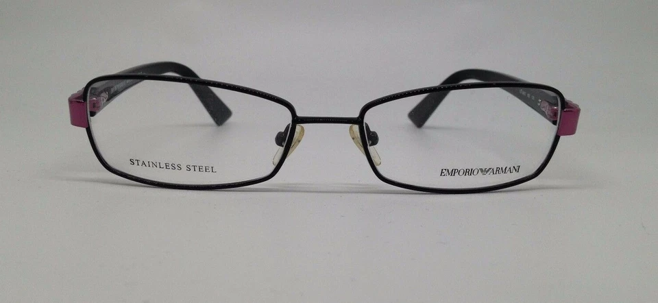 Marco de gafas de metal Emporio Armani EA 9662 negro y púrpura 65Z 52-16-130 Foto 3 de 4