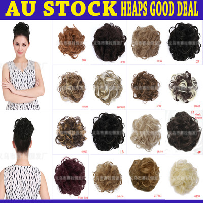 Hair Curly Hair Updo Bun Hair Piece Extension Formal Up Style Ebay