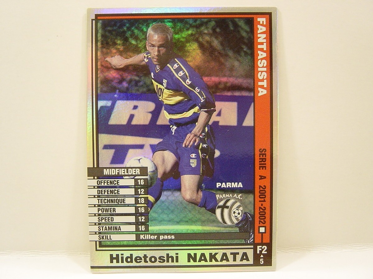 Panini WCCF 2001-02 FA Hidetoshi Nakata 1977 Japan No.10 Parma