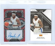 2021-22 Prizm Draft Picks College Penmanship Choice Red 55/88 Hasahn French Auto