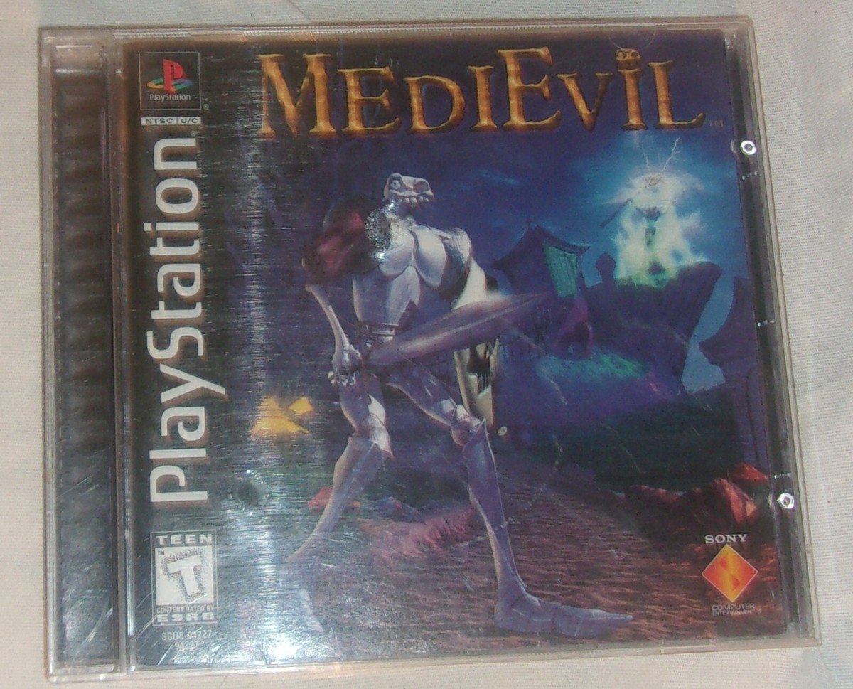 FUN VIDEO GAME FOR SONY PLAYSTATION 1 MEDIEVIL COMPLETE IN GOOD