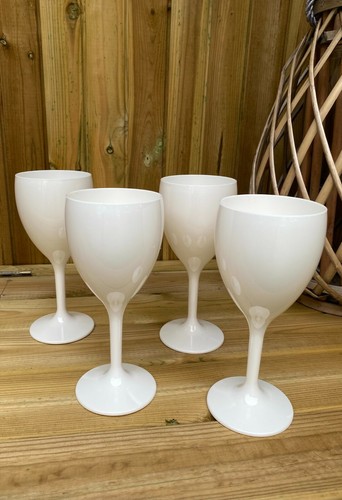 Weiße Weingläser Kunststoff Polycarbonat Premium unzerbrechlich