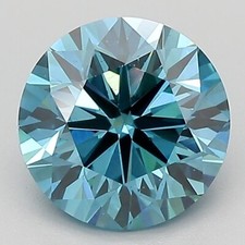 Lab Grown / Created IGI Certified Round 1.85ct VS2 Diamond Fancy Deep Blue
