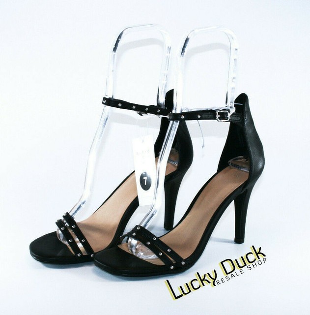 A New Day Target Enya Strappy Studded Heels Women's Black SZ 7 & 8.5