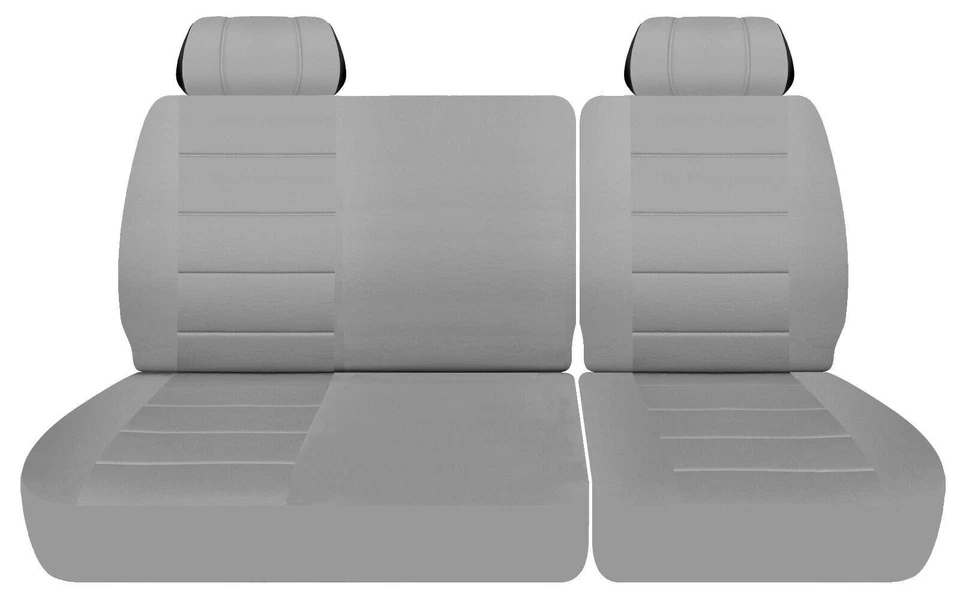 Fundas de asiento de camioneta para Chevrolet C/K 1500 1988 a 1994 plateado 40/60 banco dividido Foto 2 de 3