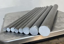 12L14 Steel Round Bar Stock Assortment – 8 Pcs – CNC Lathe Machining Metal Rods