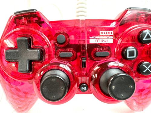 HORI PAD MINI wired controller For PS3 PlayStation 3 Clear Red JAPAN - Picture 6 of 13