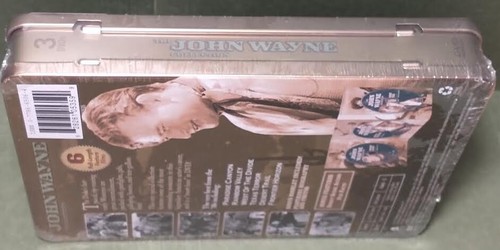 2007 JOHN WAYNE 3 DVD SET Tin box Madacy Ent. Sealed Mint. 6 Feature Films - Picture 3 of 4