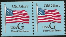 Scott#: 2888 - "G" Stamp/Old Glory: First-Class Presort 32¢ 1994 SC coil pair
