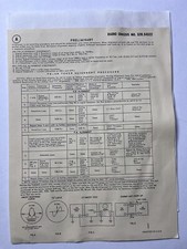 Silvertone Record Change Radio Chassis 528.45422 Prelim & Notice of Changes w/Le