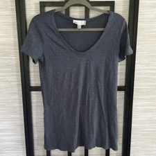 Nordstrom Rack heather Gray scoopneck T-shirt cotton Modal XS