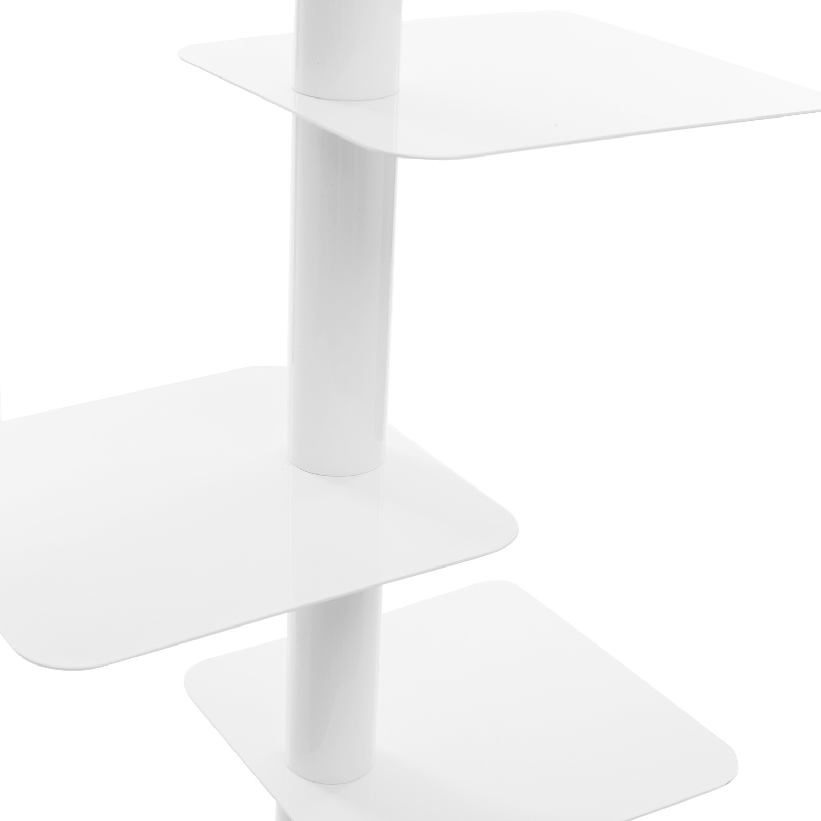 9-Tier Metal Bookcase Book Organizer Rotating Spine Bookshelf Book Tower