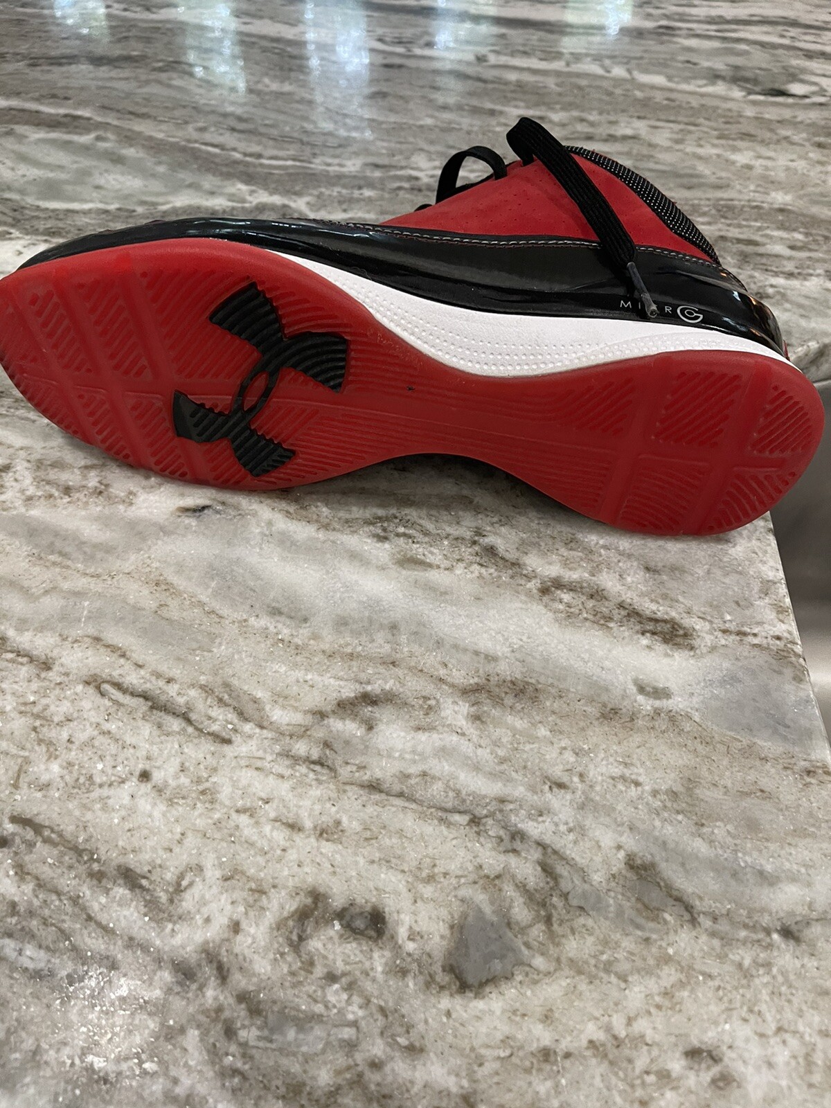 Under Armour Basketball Shoes Red Black Suede eBay
