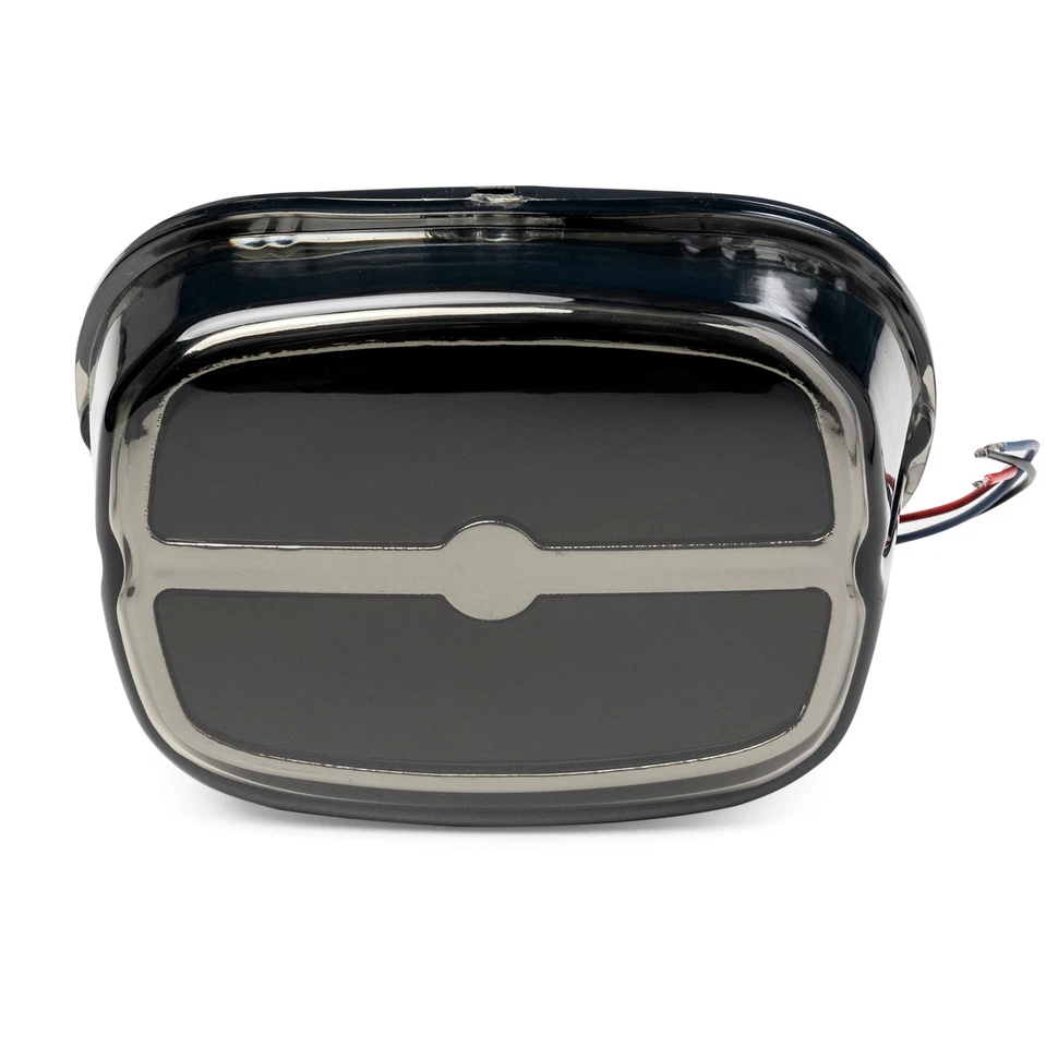 Lanterna traseira de fumaça cromada para Harley Davidson Softail Deuce - FXSTDI (2001-2006) - Imagem 2 de 4