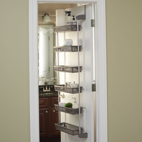 Household Essentials 6-Shelf Over-the-Door Hanging Organizer, Gray