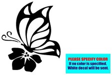 Butterfly Flower 015 Vinyl decal sticker Car Truck Window Laptop Die Cut 9"