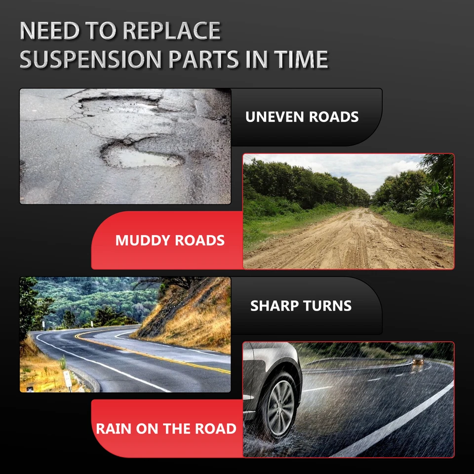 Front Control Arm Ball Joint Tie Rod End Link Kit (8Pc) For 2013-2016 Mazda CX-5 - Image 4 of 4