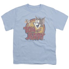TOM AND JERRY WATER DAMAGED Licensed Kids Boys Girls Graphic Tee Shirt SM-XL