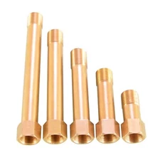1/8" 1/4" 3/8" BSP Male To Female Tap Thread Extension Connectors Adapters Brass