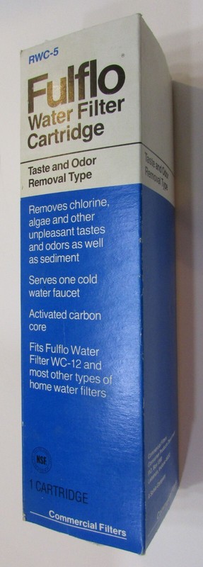 New Unused Commercial Fulflo USA RWC-5 Taste Odor Water Filter Cartridge