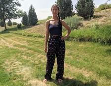 Vintage 80s Purple Baggy Parachute Pants, High Waist Tapered Leg Pleated Trouser