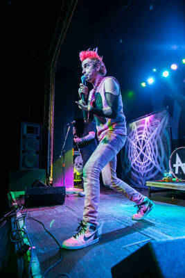 Jimmy Urine of Mindless Self Indulgence at St Andrews Hall on Ap- 2014 Photo 5