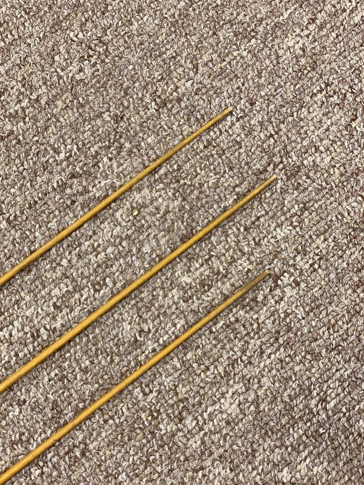 批量 4 件 复古 Lamiglas 蜂蜜 黄色 钓鱼竿 空白 飞铸 玻璃纤维 — 第 3/4 张图片