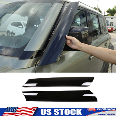 Gloss Black Exterior A-Pillar Overlay Trim Fits Land Rover Defender ...