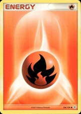 Fire Energy Pokemon Card, Diamond & Pearl Set 124/130 on eBay