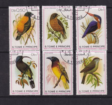 BIRDS THEMATICS ST.THOMAS AND PRINCE ISLANDS 1979 BIRDS STAMP SET #2944
