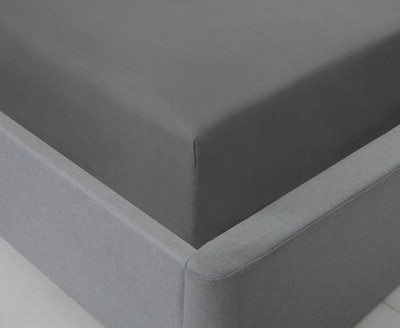 Extra tief 25cm Spannbettlaken pflegeleicht bügelfrei Einzelmatratzen Laken anthrazit
