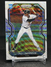 2021 Panini Prizm Jazz Chisholm Rookie White Wave Prizm Tier II Marlins RC