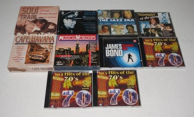 Musik CDs 70er Soul Jazz James Bond Cafe Havana 10 Stück