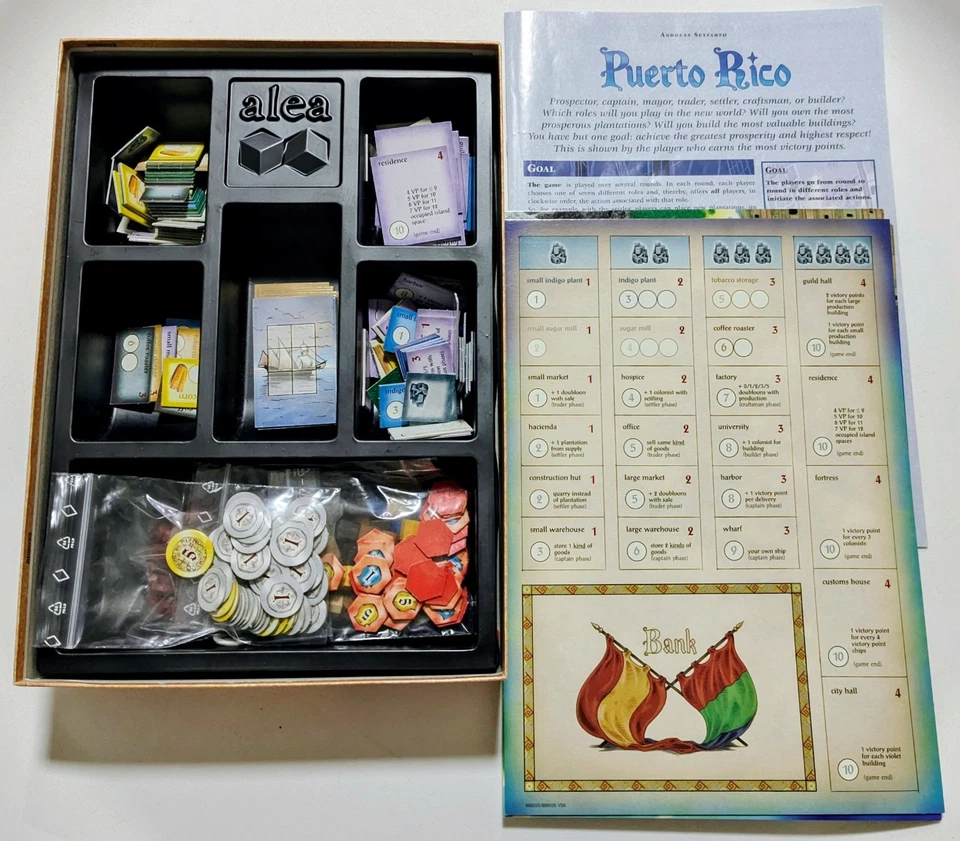 Rio Grande Games: Puerto Rico Board Game *Used - Complete* Free Postage - image 3 of 4