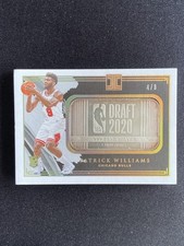Patrick Williams 2020-21 Panini Impeccable Draft 2020 Silver Bar Gold RC /8 #4