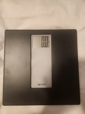 Taylor Digital Black And White Scale, w/mixed material platform, 400 lb capacity