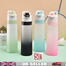 NEW 700ML Sport Spray Mist Water Bottle Cool Down Drinking Kettle Water Cup UK