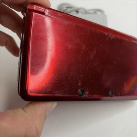 Nintendo 3DS System - Red Region USA, Charger US Model READ!
