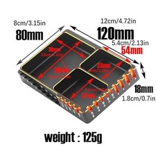 Robust Metal Screw Storage Box with Three Sections for Neat Organization