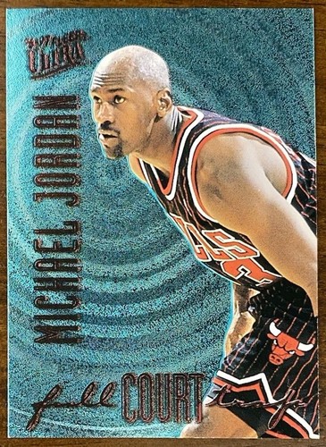 1996-97 FLEER ULTRA MICHAEL JORDAN FULL COURT TRAP SSP INSERT CARD #1 READ DESC