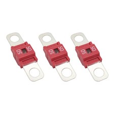 Pack of 3 AMI/Midi Fuse 50 Amp High Current Fuse Bolt-on, commonly Used in Cars