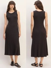 Everlane 70% Organic Cotton Ribbed Knit A-Line Midi Dress | Women's XS