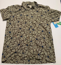 O'neill Mens Short Sleeve Shirt Large Floral Pattern NEW