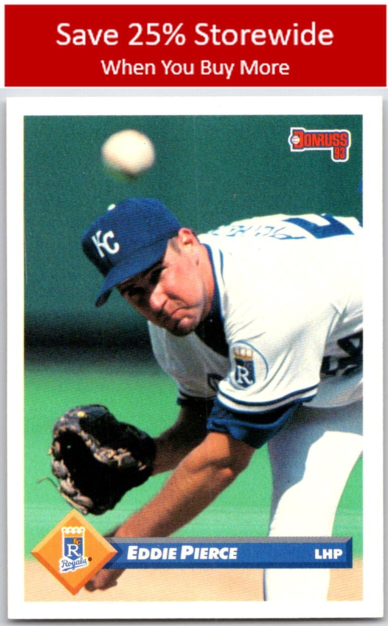 Eddie Pierce RC 1993 Donruss #147 Kansas City Royals