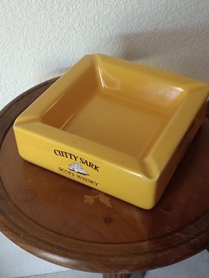 Aschenbecher Keramik Werbung Whisky Cutty Stark Scots Segelboot leer Tasche..