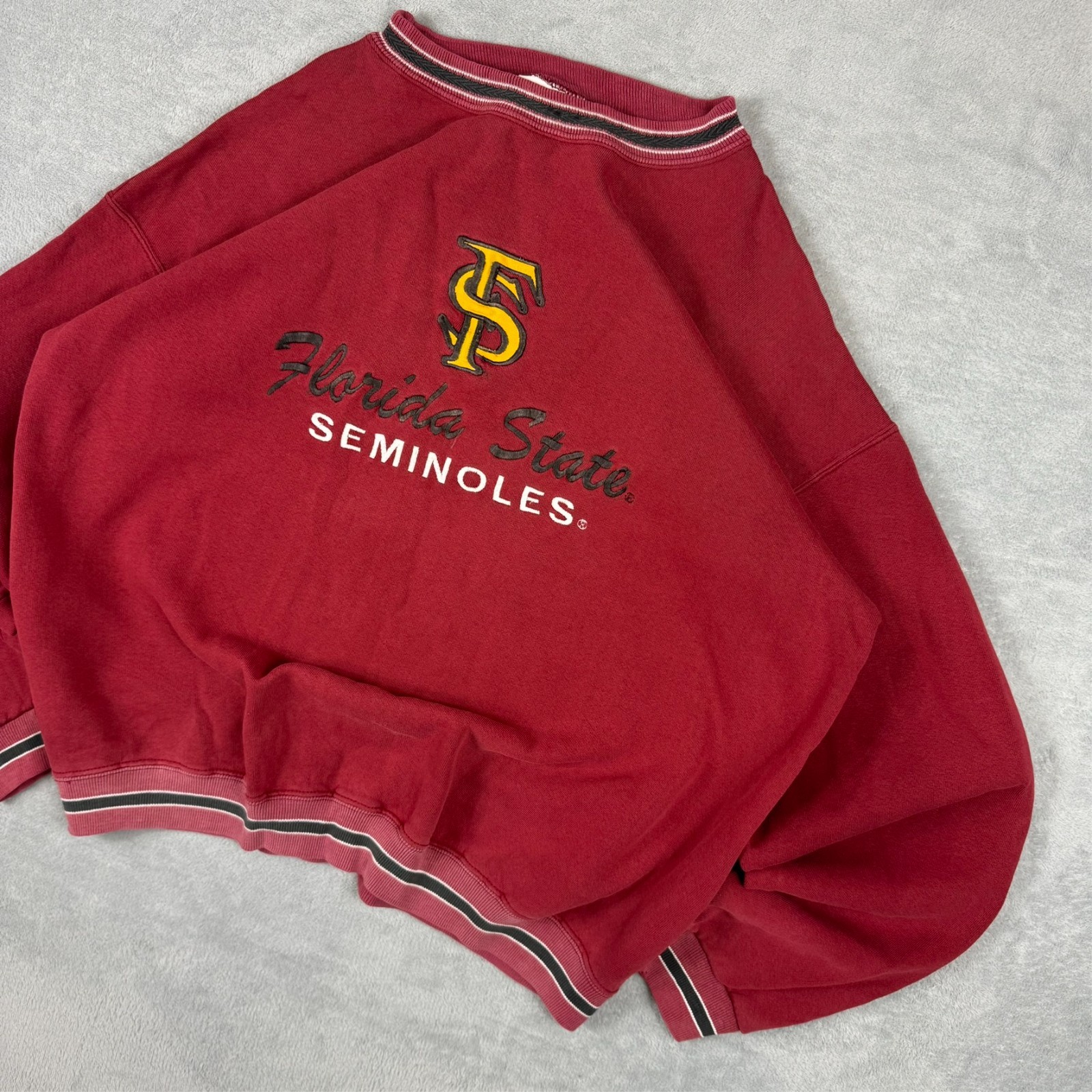 VTG Team Edition Florida State Seminoles 90's NCAA Red Oversized XL Sweatshirt image 3