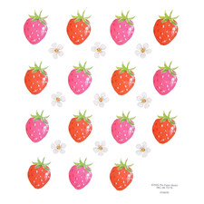 2 Sheets Strawberries  Flowers Planner Stickers Papercraft Crafts Fruit